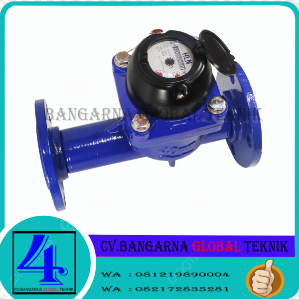 WATER METER AIR LIMBAH SIZE 1.5 INCH MERK HLN FLANGE PN16
