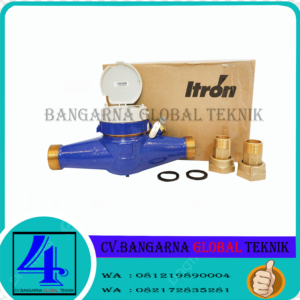 Jual meteran air bersih Itron 1" | Flow meter itron inch Multimag