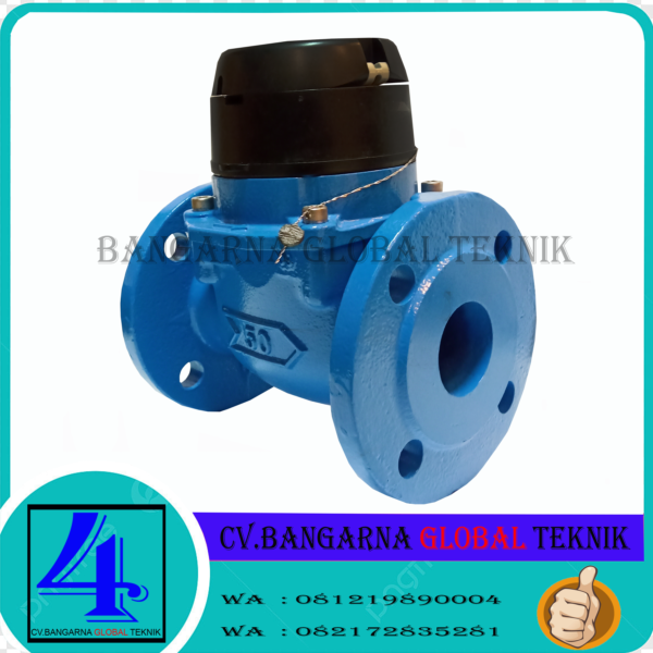 Meteran air bersih 2" DN50mm | Woltex kepala hitam | Jual Itron 2 inch
