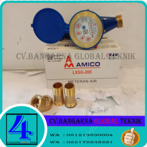 Menjual meteran air amico 3/4 unch DN20mm | Water meter air bersih size 3/4" Amico SNI