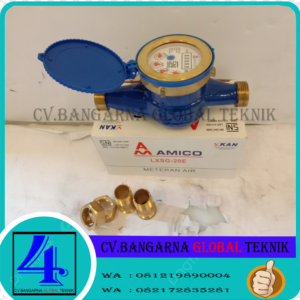 Menjual meteran air amico 3/4 unch DN20mm | Water meter air bersih size 3/4" Amico SNI