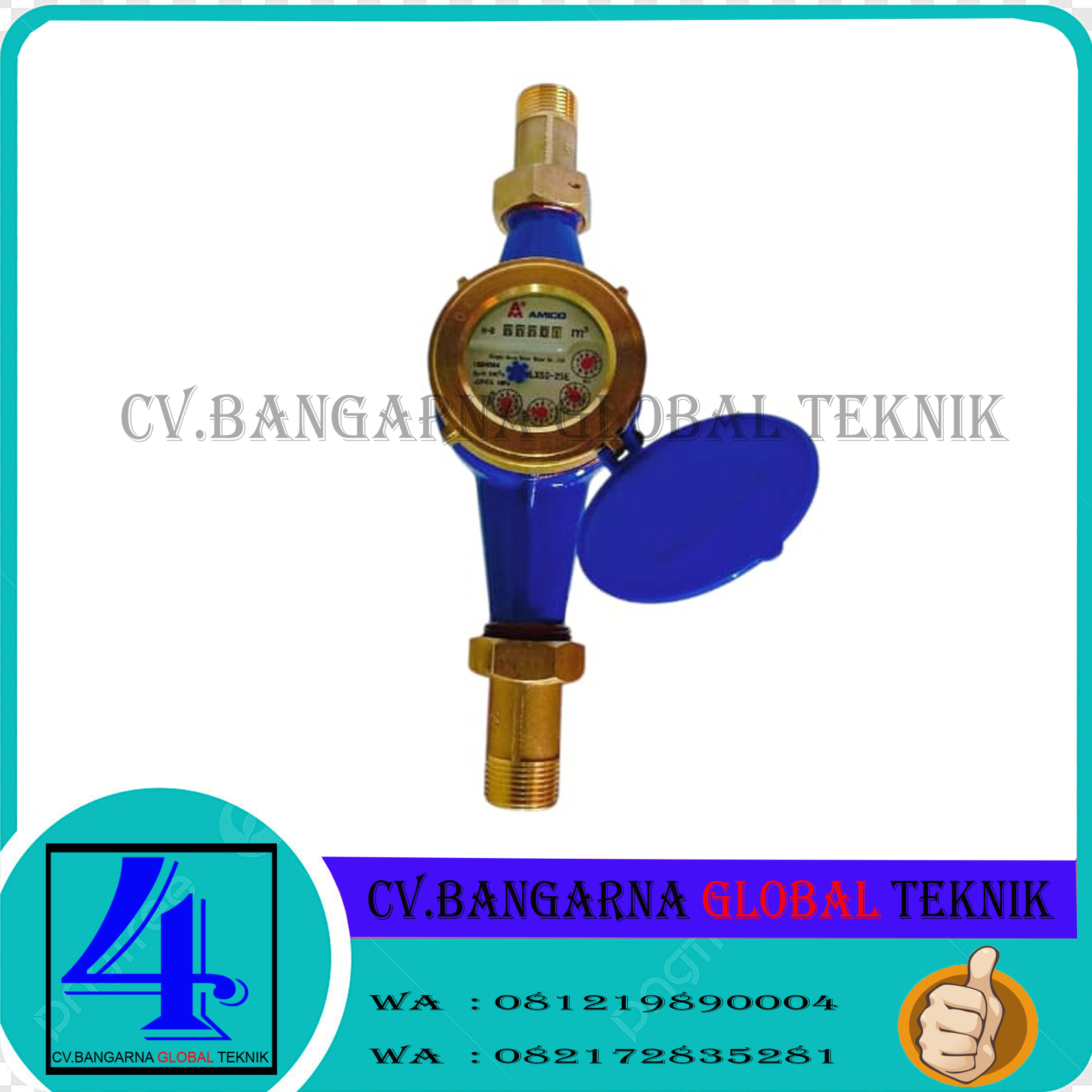 Flow meter air bersih ukuran 1" Merek Amico Type LXSG-25E SNI