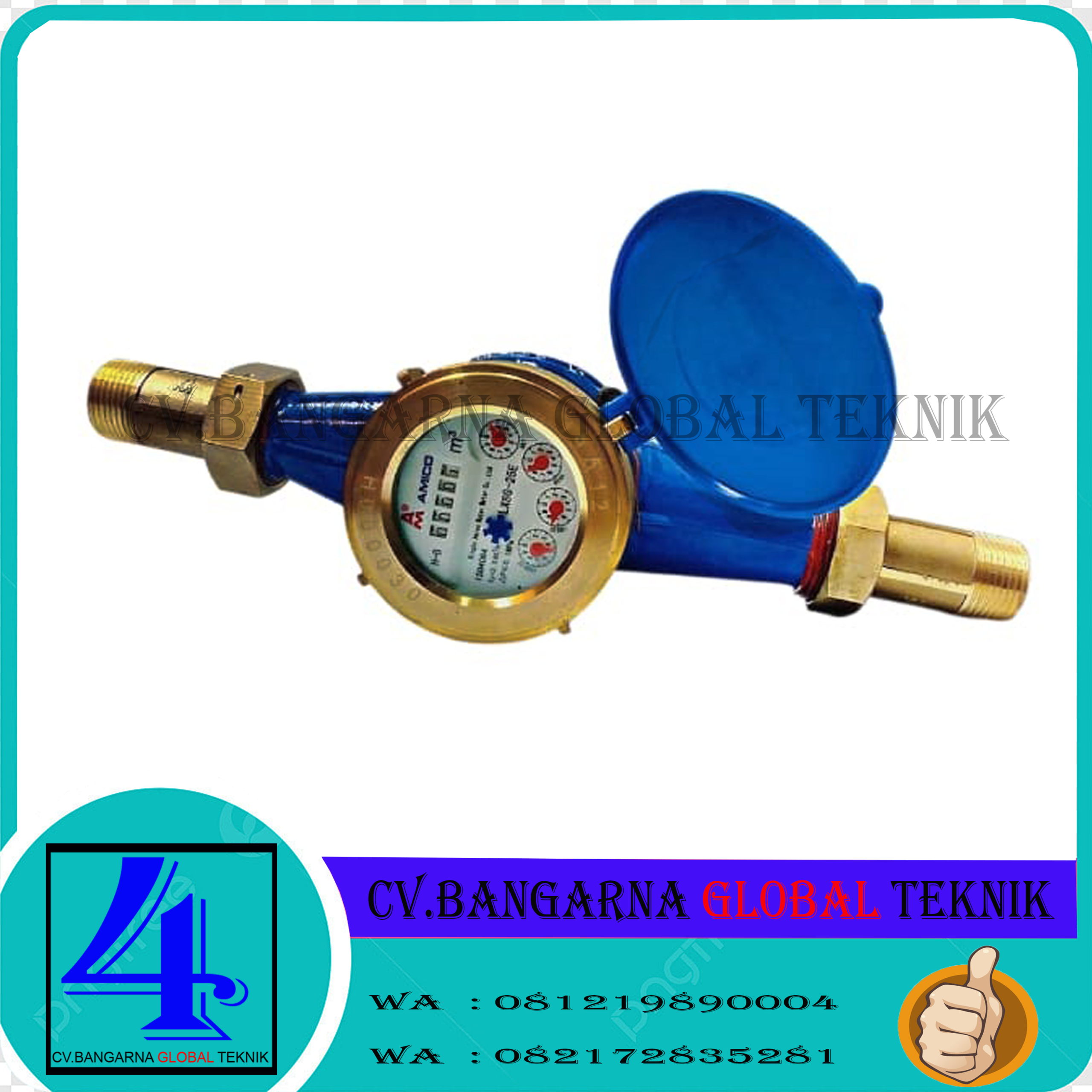 Flow meter air bersih ukuran 1" Merek Amico Type LXSG-25E SNI