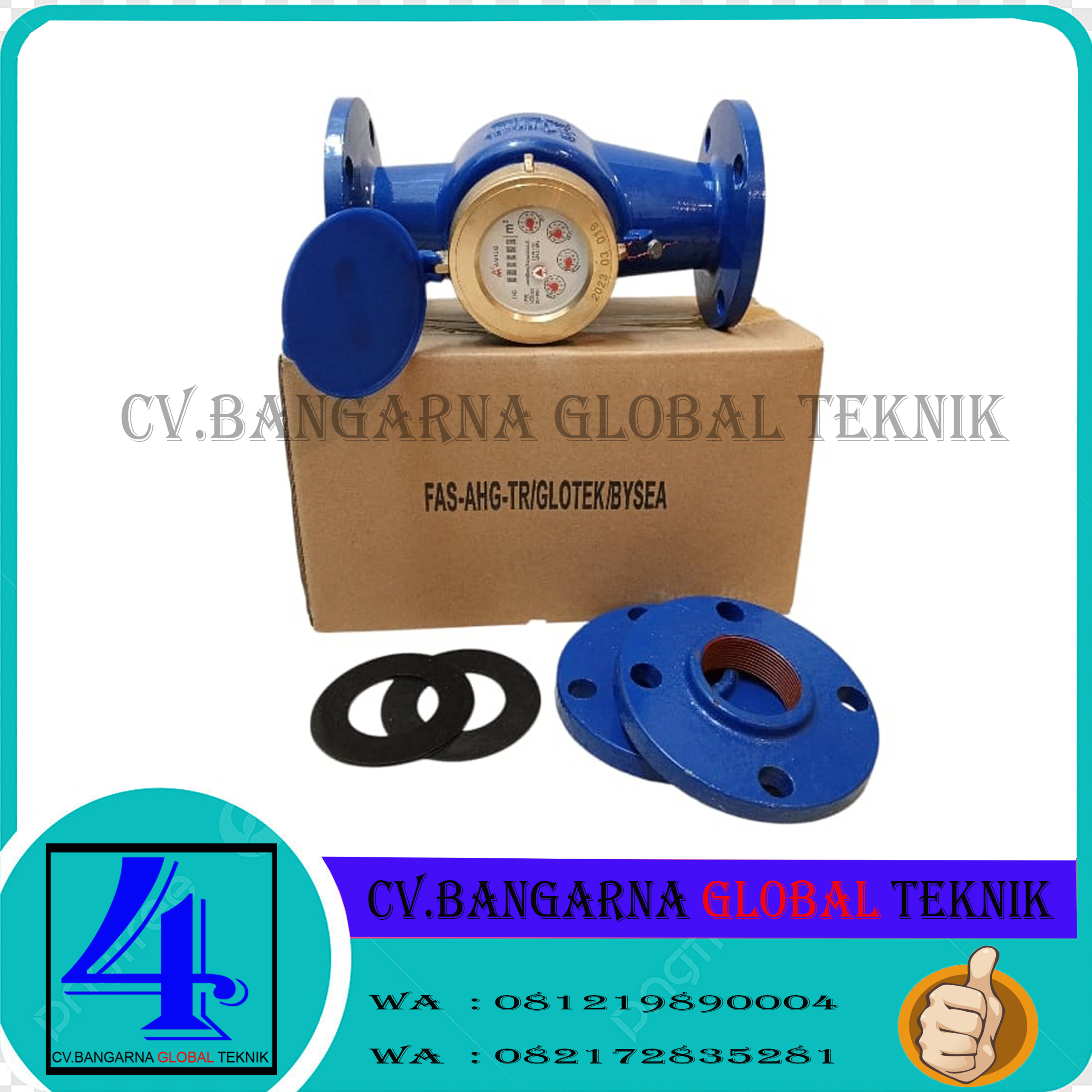 Meteran air bersih Merk Amico Size 2 inch LXSG-50E DN50mm Flange PN16