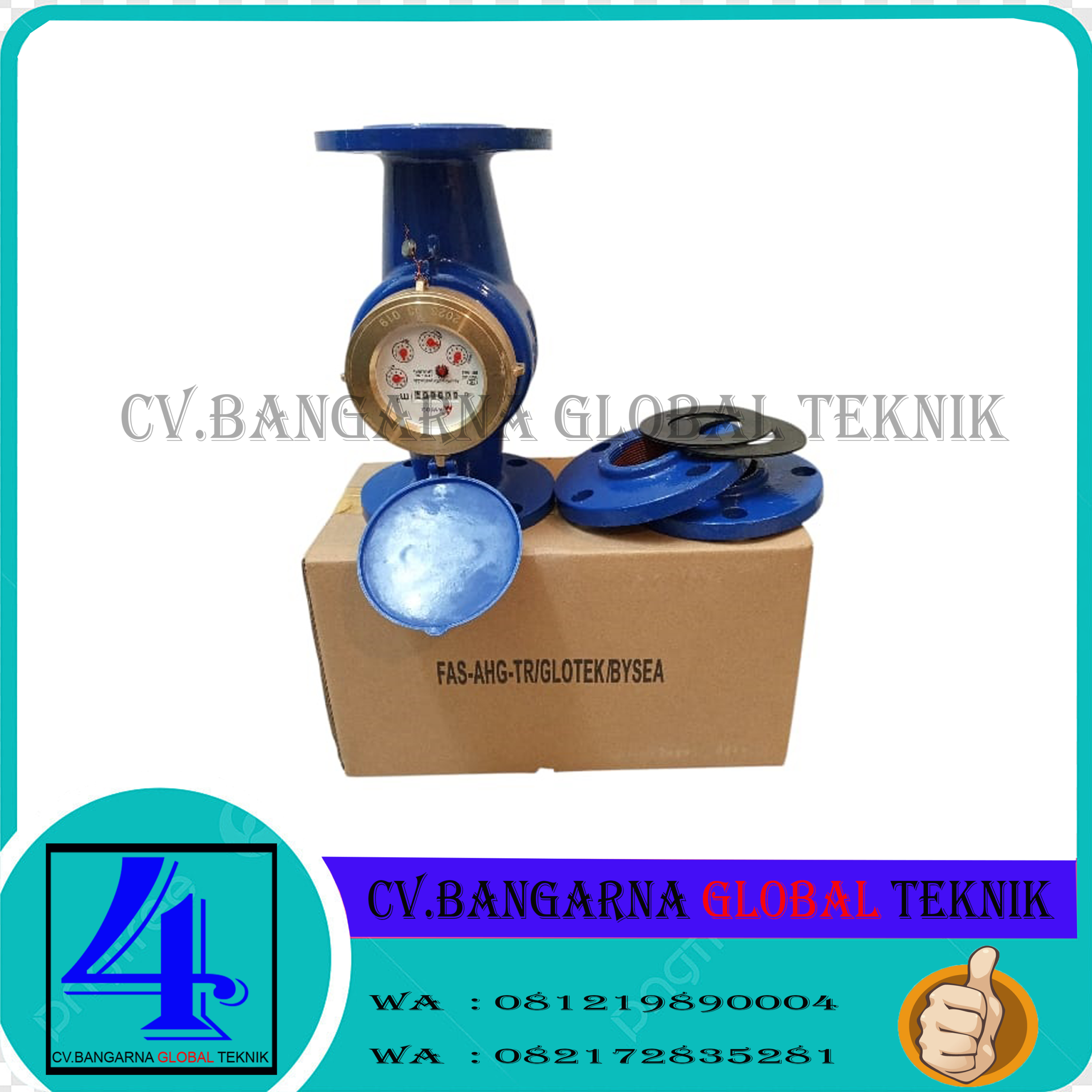 Meteran air bersih Merk Amico Size 2 inch LXSG-50E DN50mm Flange PN16