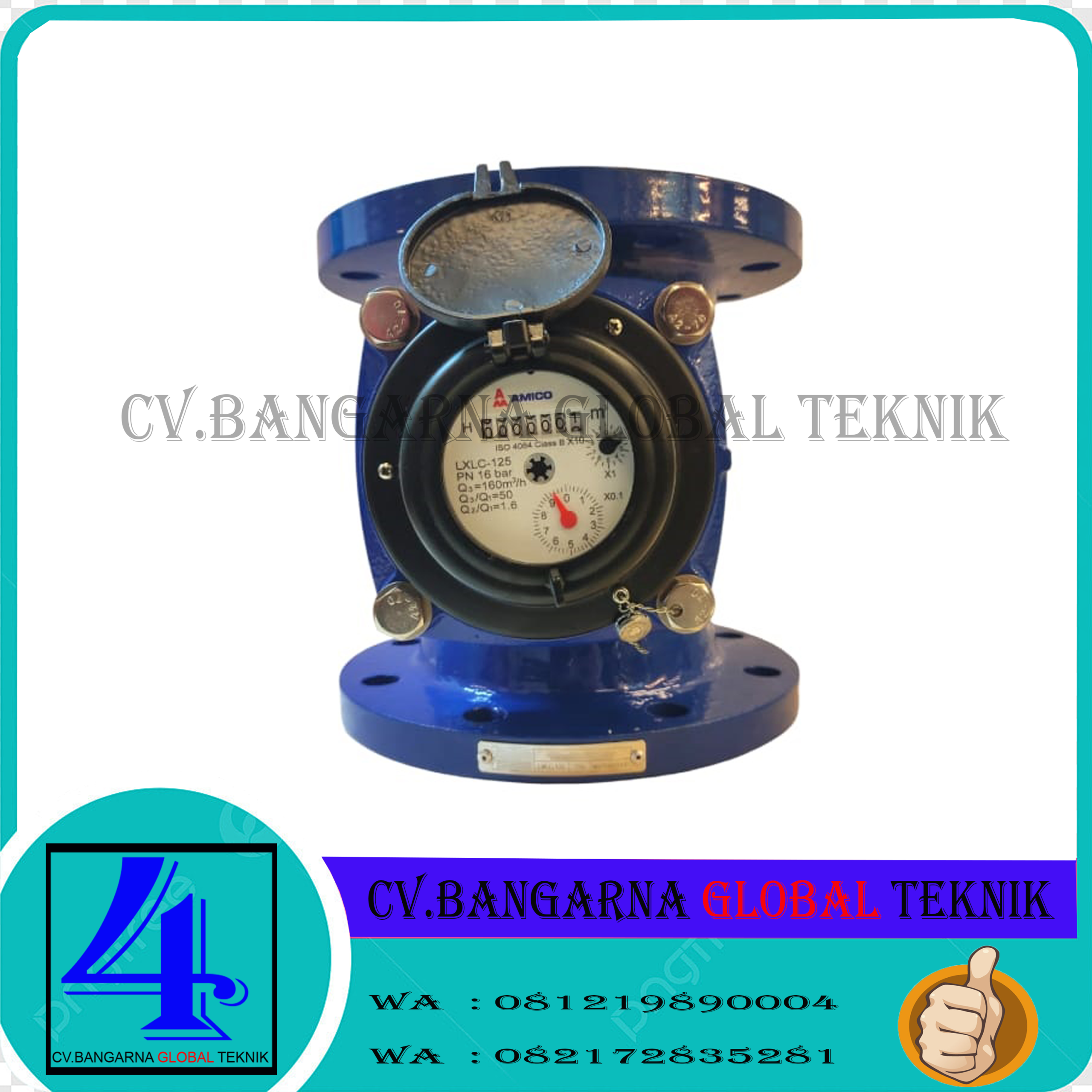 Jual Flow Meter Air Bersih Size 5 inch - Merk Amico Type LXLC-125E