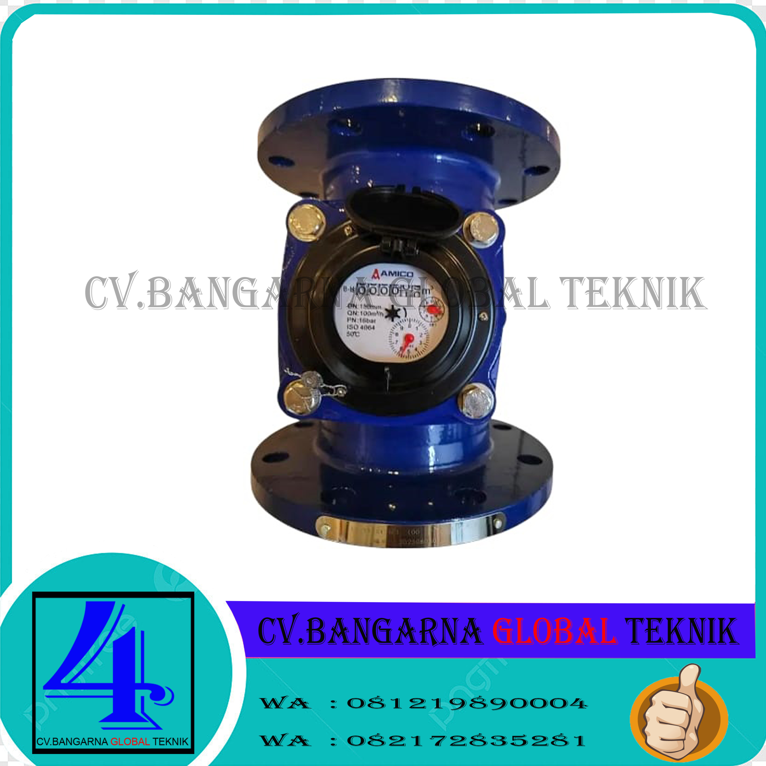 Jual Meteran Air Bersih Size 6" Type LXLC-150E | Water Meter Amico 6 inch