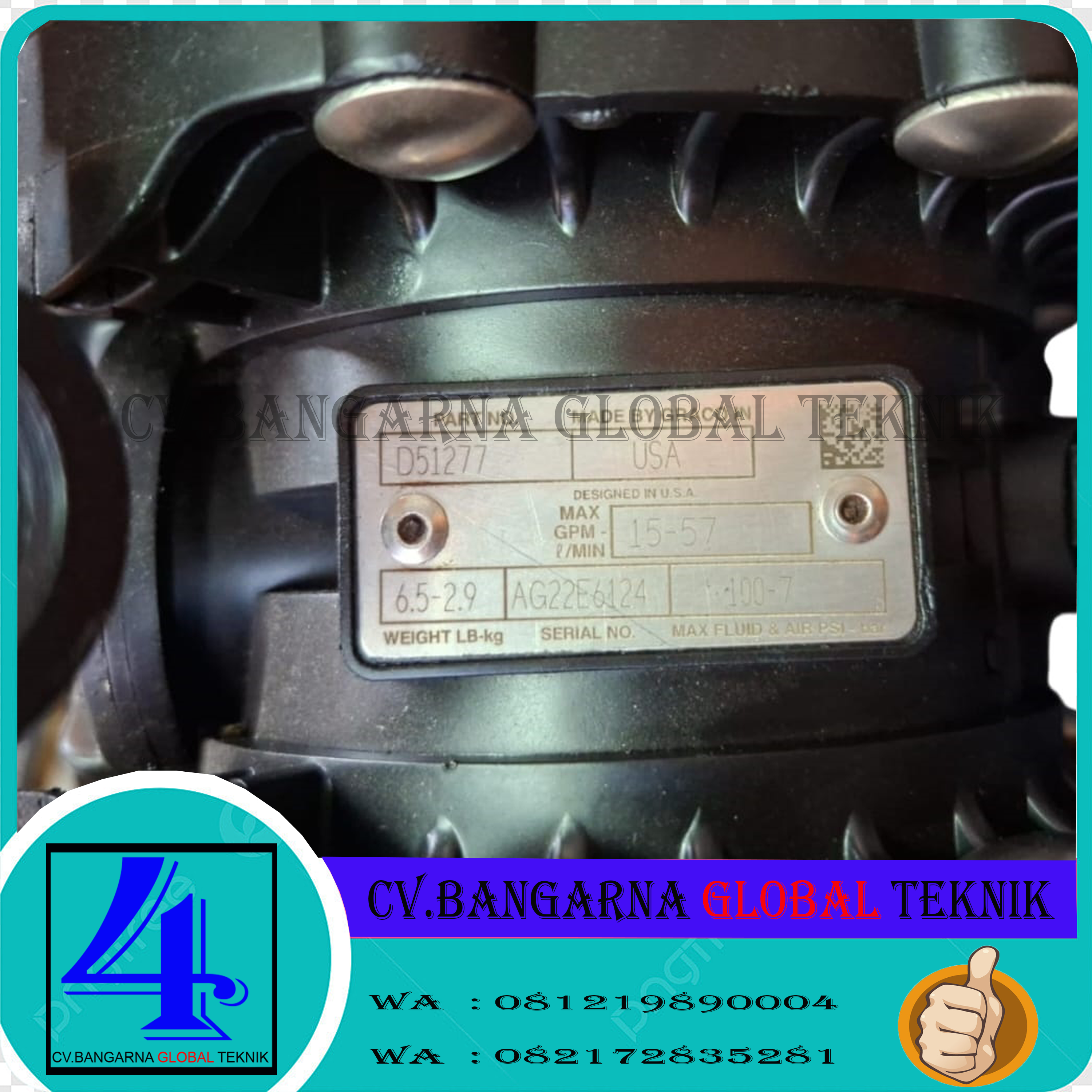 Jual Diaphragm Pump Graco Husky 515 PN D51277 1/2 Inch | Distributor