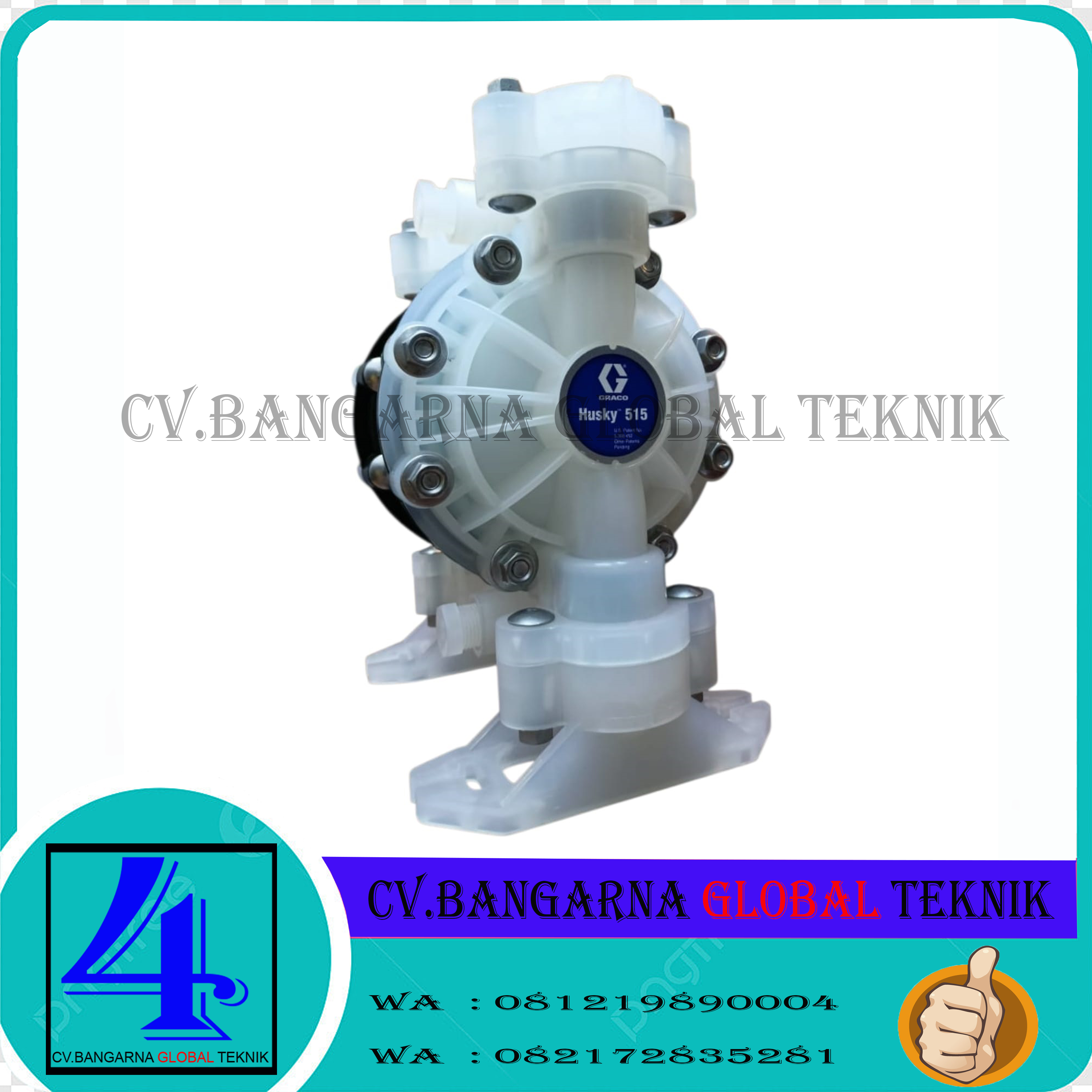 Jual Diaphragm Pump Husky 515 Graco 1/2" Inch PN/D51277 AC Seats