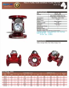 Water Meter Air Limbah Merk SHM Ukuran 2",2.5",3",4",5",6",8",10",12" Full Size