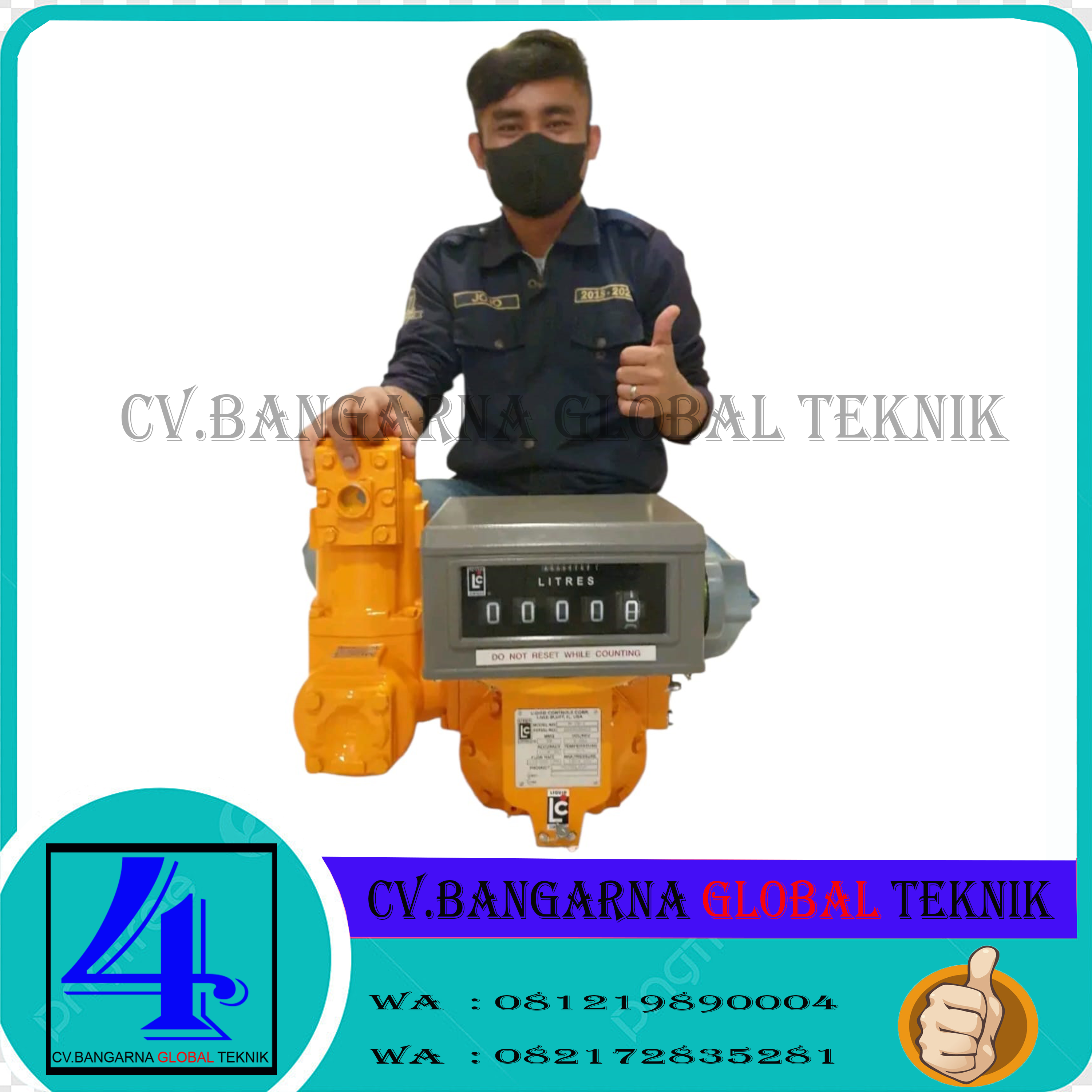 FLOW METER OIL MERK LQIUD CONTROLS LC M10-1 SIZE 2 INCH | JAKARTA BARAT