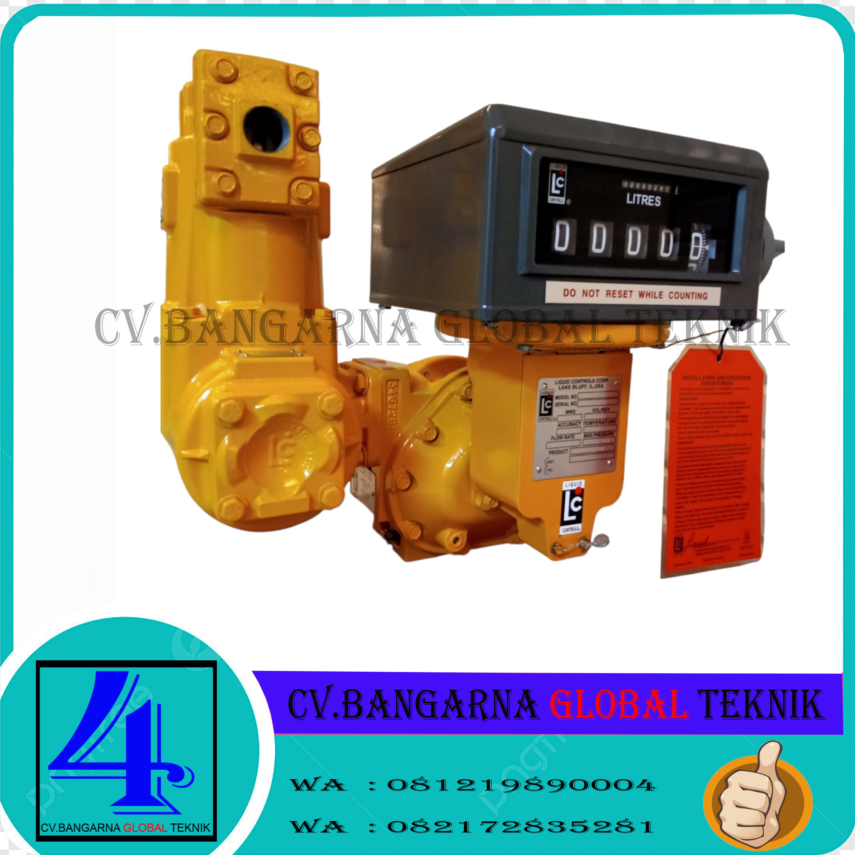 FLOW METER OIL MERK LQIUD CONTROLS LC M10-1 SIZE 2 INCH | JAKARTA BARAT