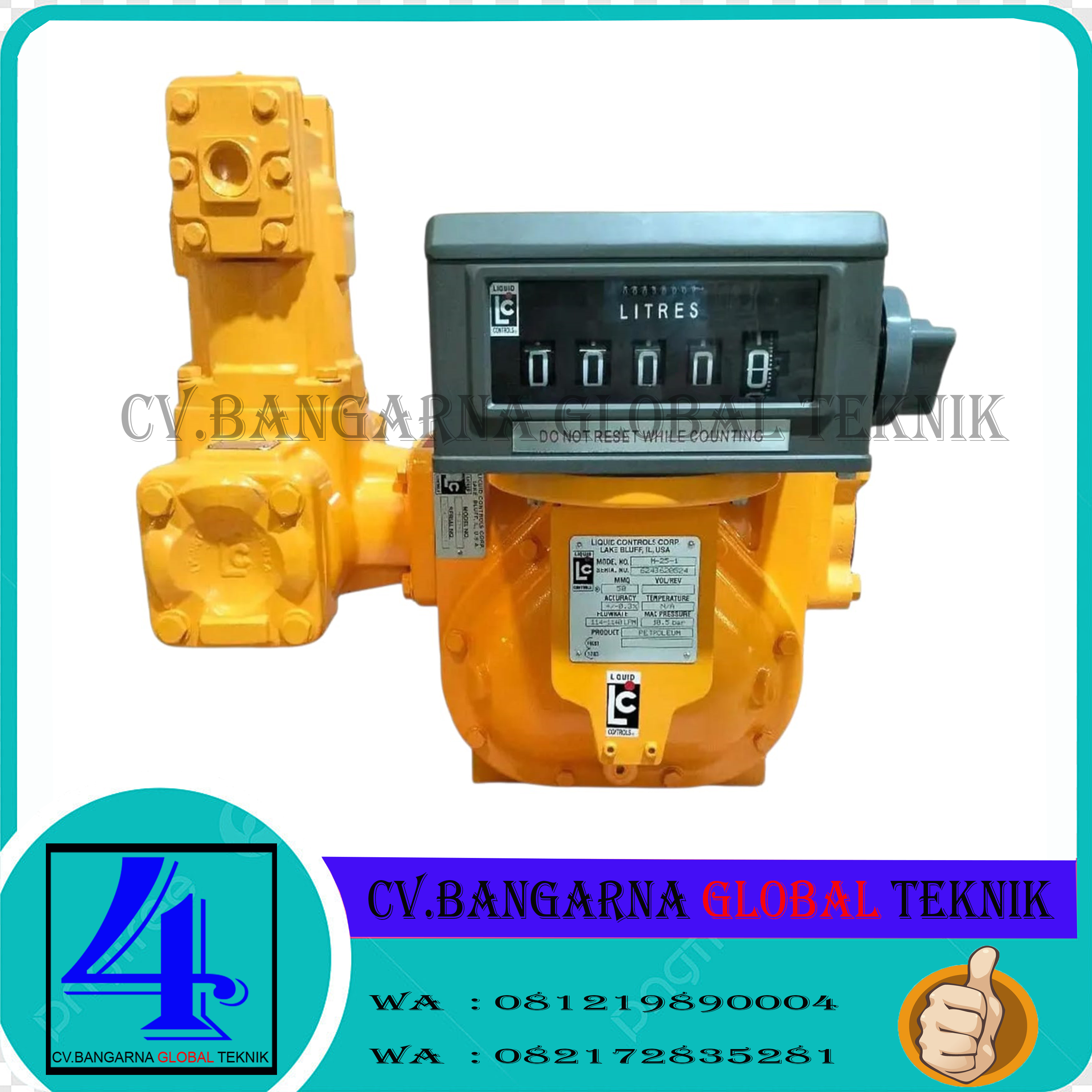 Flow Meter LC M25-1 ( 300GPM/1136LM) 3"Inch | Liquid controls M25-1 size 3 inch