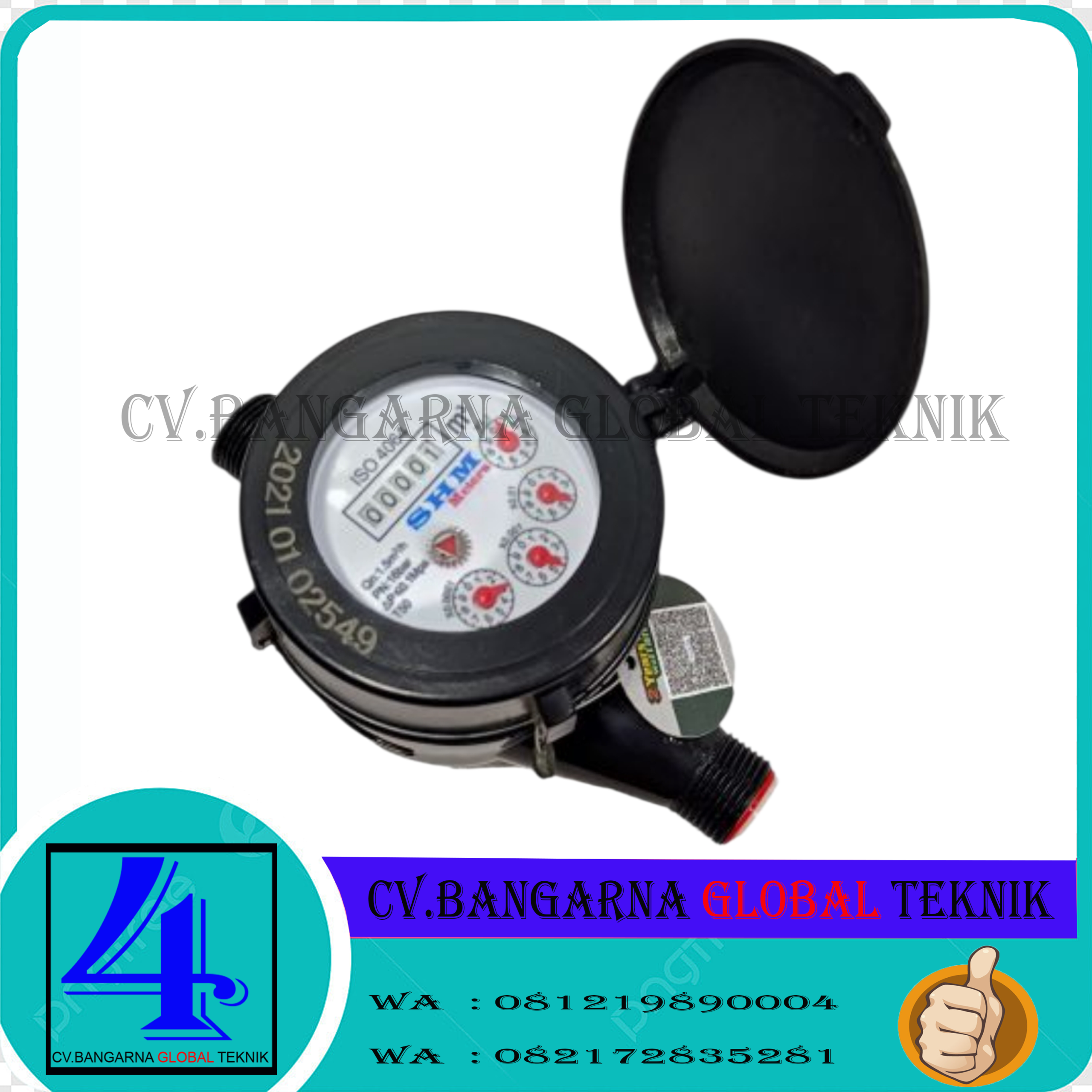 Water Meter Multi Jet ABS Merk SHM Ukuran 1/2",3/4" Size Terlengkap