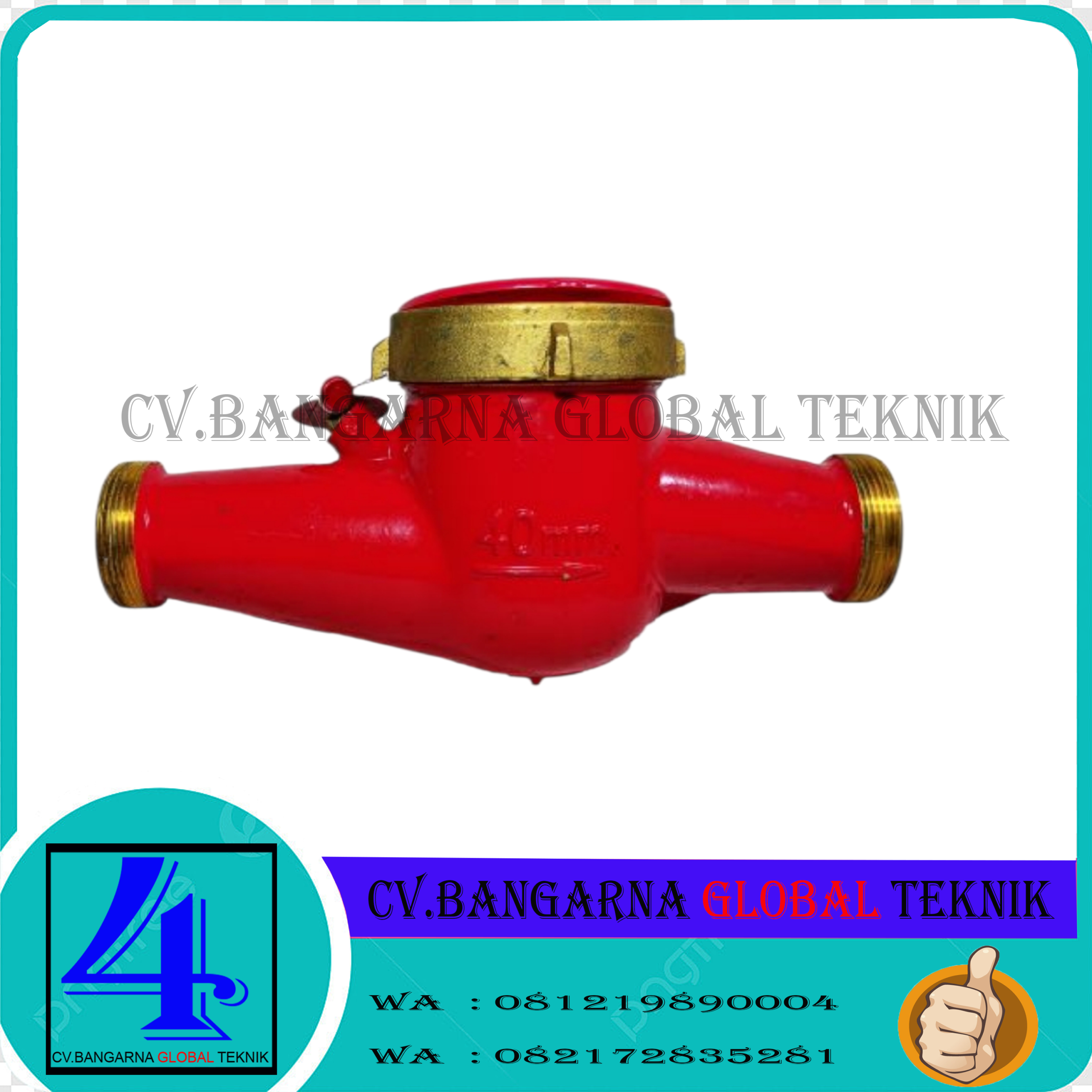 Water Meter SHM Multi Jet Brass Air Panas Size 1/2″,3/4″.1″,1 1/4″,1 1/2″,2″ Full Ukuran
