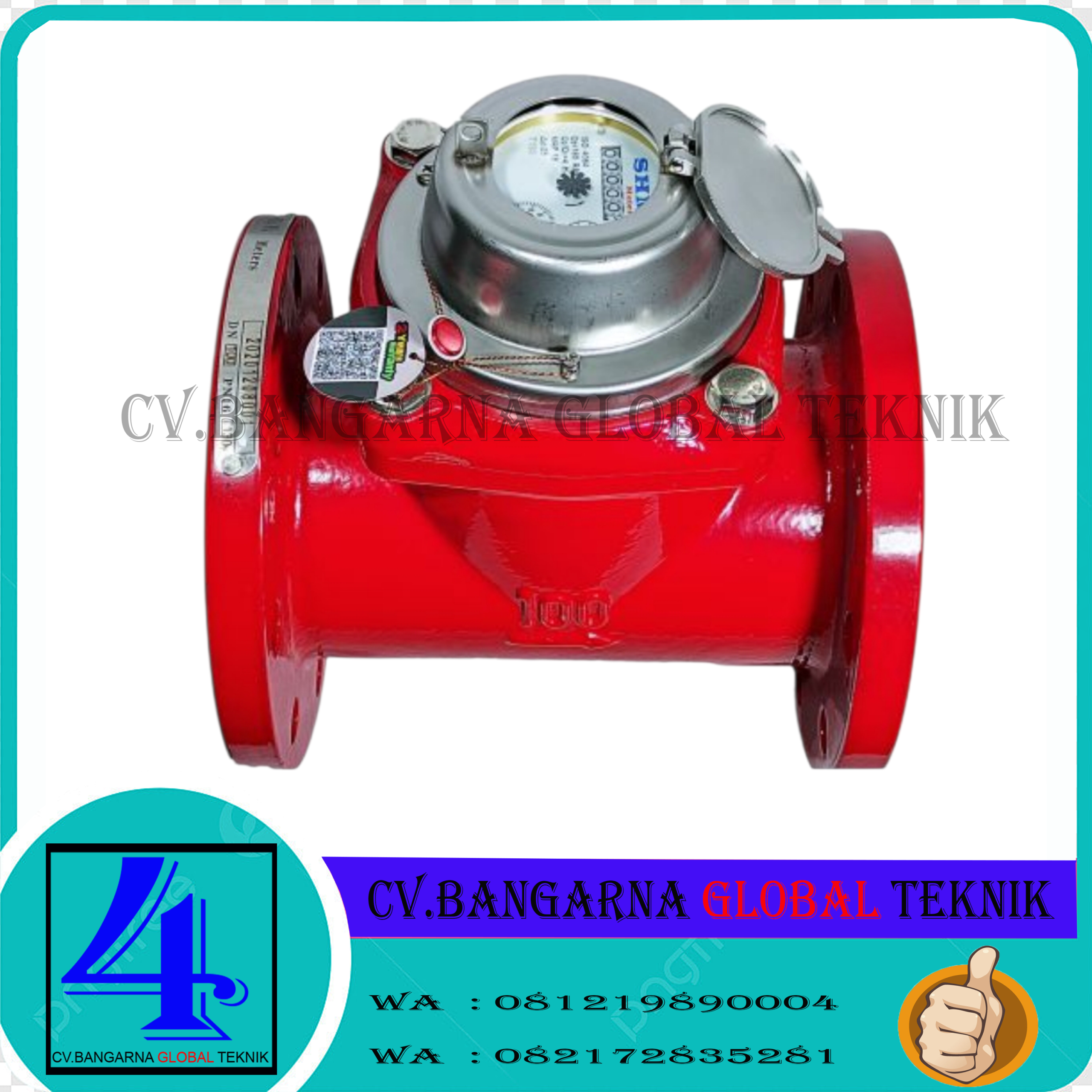 Water Meter Air Panas Type Woltman Merk SHM Size 1.5″,2″,2.5″,3″,4″,5″,6″,8″,10″,12″ Full Size