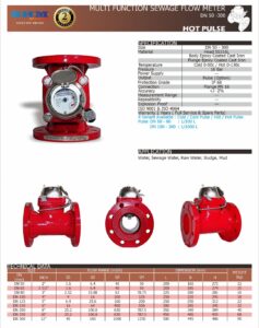 Water Meter SHM Air Limbah Panas + Pulse Size 2″,2.5″,3″,4″,5″,6″,8″,10″,12 Full Size