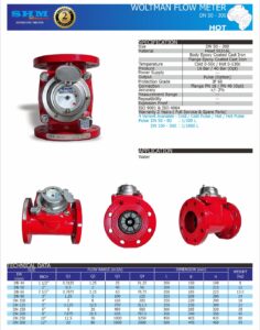 Water Meter Air Panas Type Woltman Merk SHM Size 1.5″,2″,2.5″,3″,4″,5″,6″,8″,10″,12″ Full Size