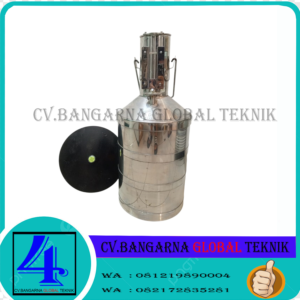 Harga Bejana Ukur minyak SPBU Ukuran 20 Liter Merk DB Bahan Stainless Steel