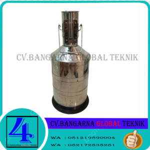Harga Bejana Ukur minyak SPBU Ukuran 20 Liter Merk DB Bahan Stainless Steel