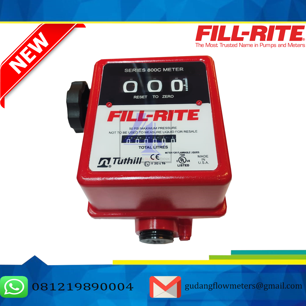 Distributor Flow Meter FILL-RITE 1" - Jual Meteran Solar Jabodetabek