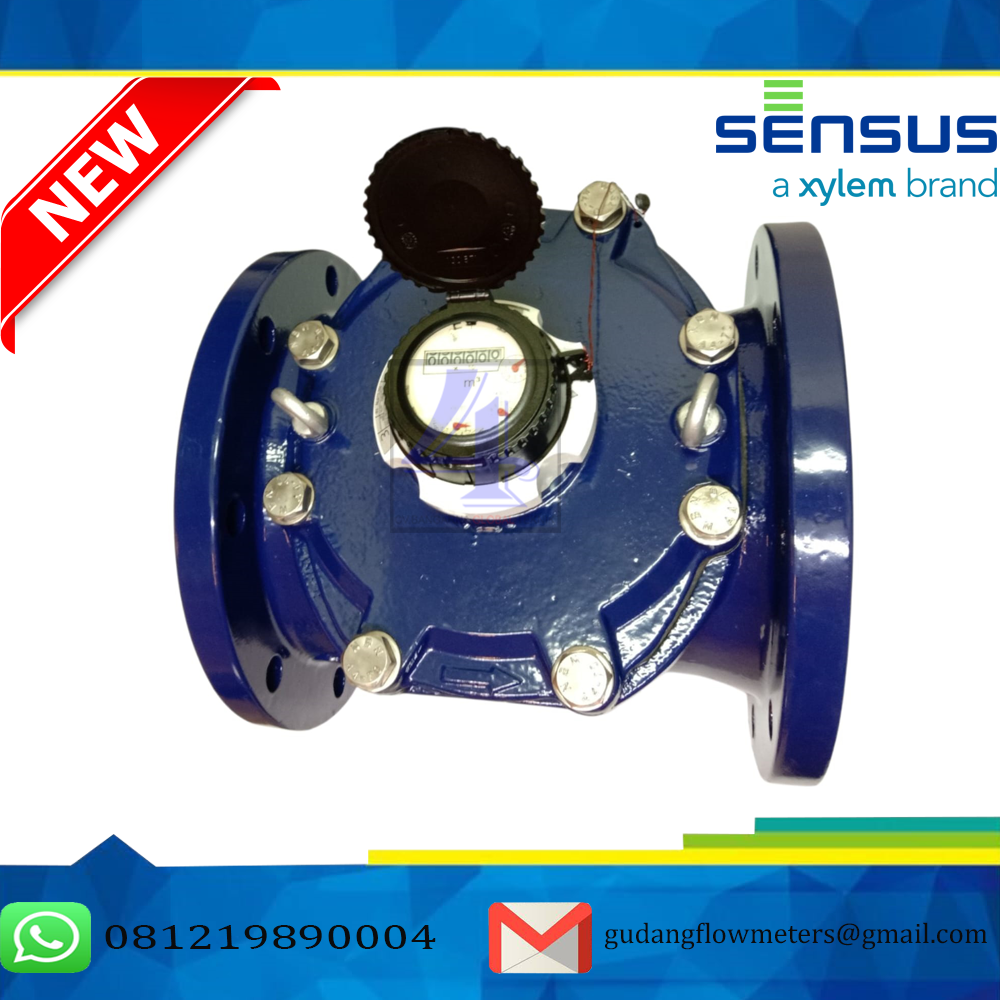 Jual Meteran Air Merk SENSUS Size 8" DN200mm | Type Wp-Dynamic Flange Pn16