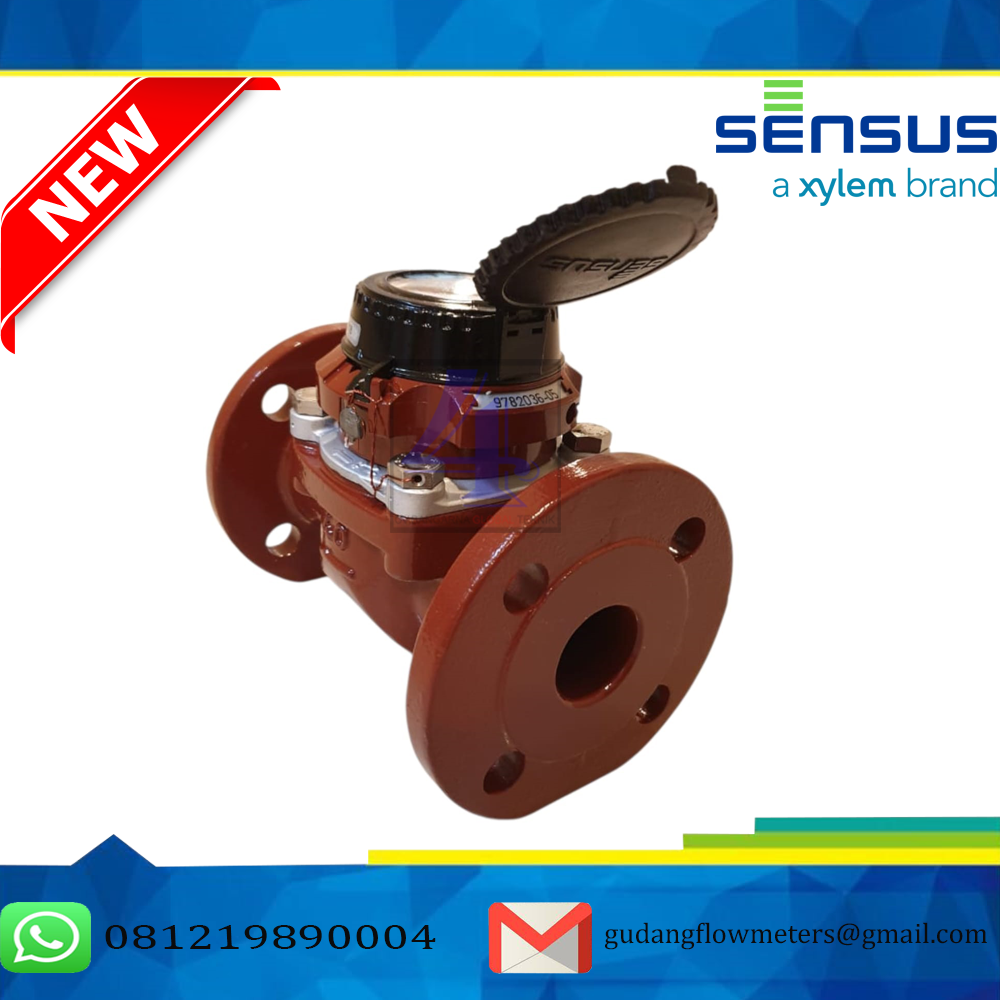 Water Meter Sensus WP-Water Meter Sensus WP-Dynamic FS 1,5 Inch PN16 T130C - Meteran Air Turbine DN40 MM1,5 Inch 130deg PN16 - Meteran Air Turbine DN40 MM