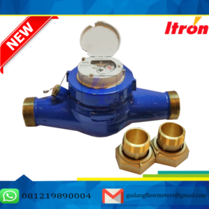 Jual Meteran Itron Untuk Air bersih size 1.5 inch DN40mm - Koneksi Drat Type Multimag