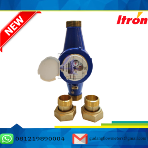 Jual Meteran Itron Untuk Air bersih size 1.5 inch DN40mm - Koneksi Drat Type Multimag