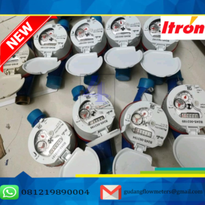 Flow Meter ITRON Ukuran 3/4" Koneksi Drat Kuningan Type Multimag